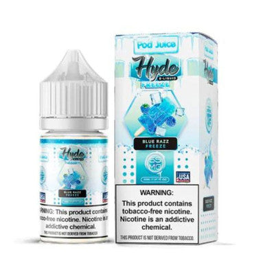 Blue Razz Freeze Nicotine Salt by Pod Juice X Hyde