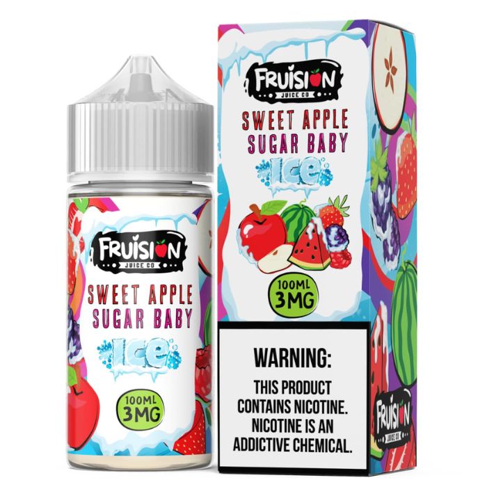 3MG Sweet Apple Sugar Baby Ice E-Liquid by Fruision