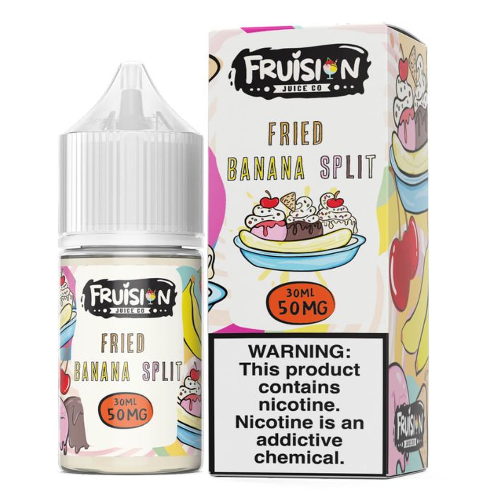 50MG Fried Banana Split Nicotine Salt by Fruision