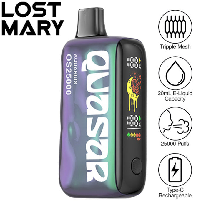 Aquarius Lost Mary Quasar OS25000 Flavor