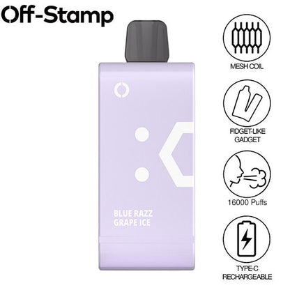 Off-Stamp SW16000 Vape Blue Razz Grape Ice