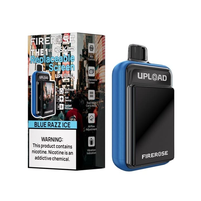 Blue Razz Ice Firerose Upload 25K Vape Flavor