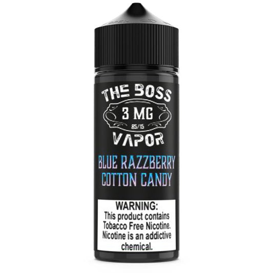 Blue Razzberry Cotton Candy E-Liquid by The Boss Vapor