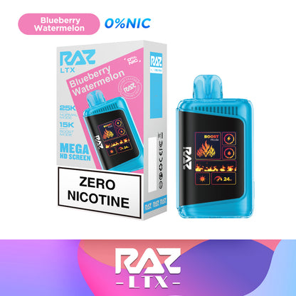 Blueberry Watermelon RAZ LTX 25K Zero Nicotine Vape