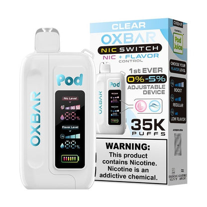 Clear Pod Juice X OXBAR Nic Switch 35K Flavor