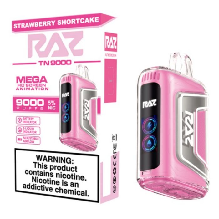 Strawberry Shortcake Raz TN9000 Vape