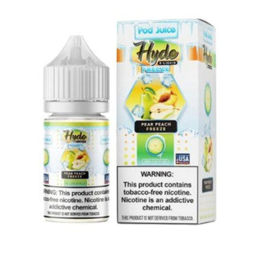 Pear Peach Freeze Nicotine Salt by Pod Juice X Hyde