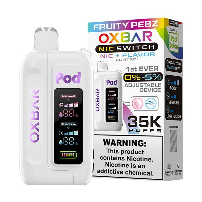 Fruity Pebz Pod Juice X OXBAR Nic Switch 35K Flavor