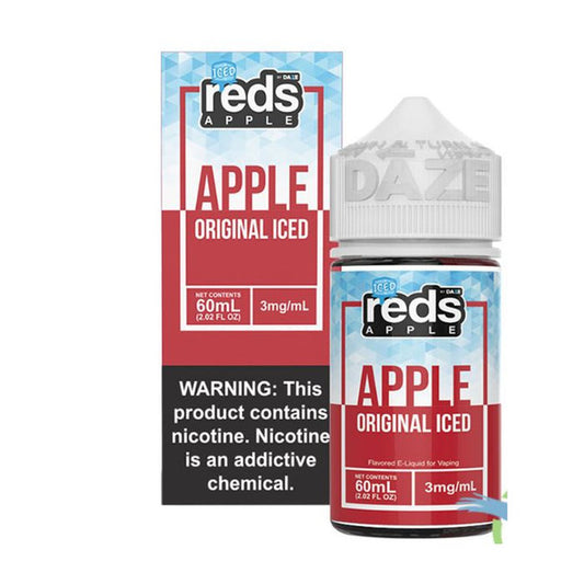 Original Iced E-Liquid by 7 Daze Reds Apple