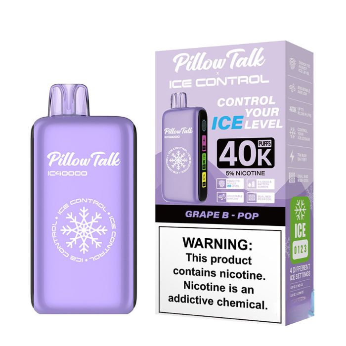 Grape B-Pop Pillow Talk Vape Ice Control IC40000