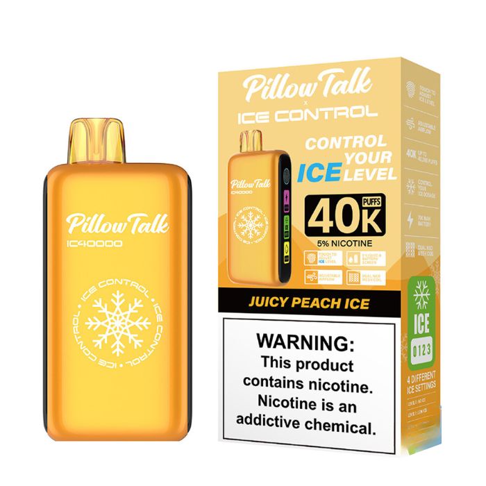 Juicy Peach Ice Pillow Talk Vape Ice Control IC40000