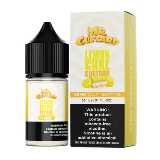 Lemon Cake Nicotine Salt by Mr. Custard