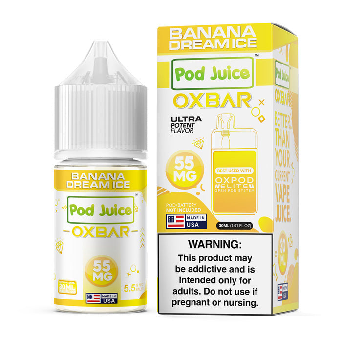 Banana Dream Ice Nicotine Salt by Oxbar x Pod Juice