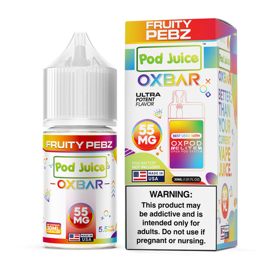 Fruity Pebz Nicotine Salt by Oxbar x Pod Juice