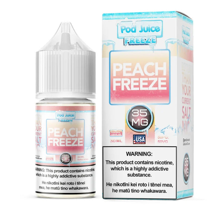 Peach Freeze Nicotine Salt by Pod Juice