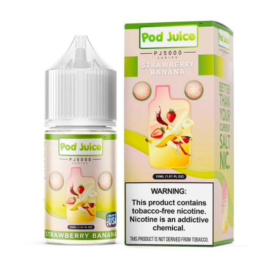 Strawberry Banana Nicotine Salt by Pod Juice PJ5000