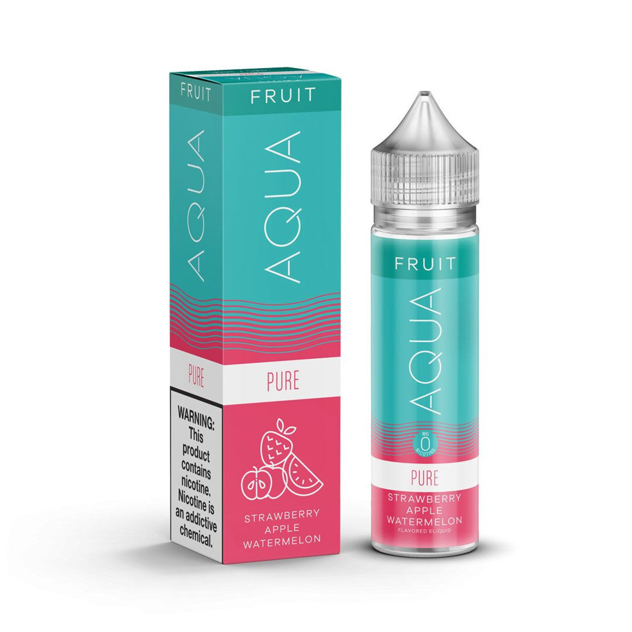 Pure Strawberry Apple Watermelon Nicotine Salt by Aqua