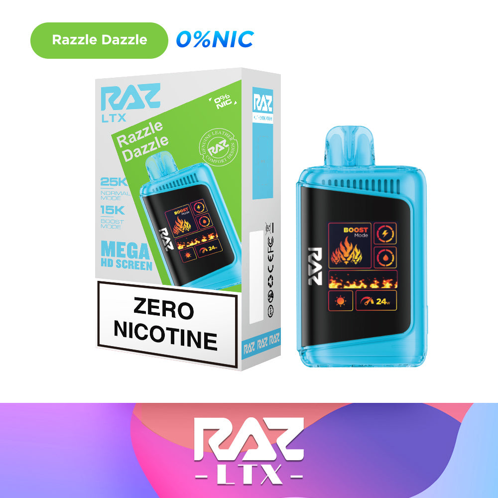 Razzle Dazzle RAZ LTX 25K Zero Nicotine Vape