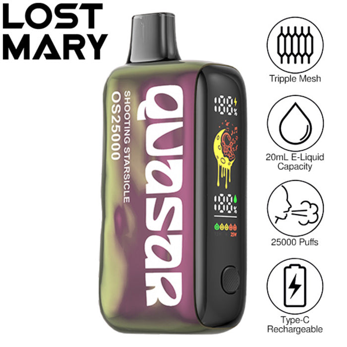 Shooting Starsicle Lost Mary Quasar OS25000 Flavor