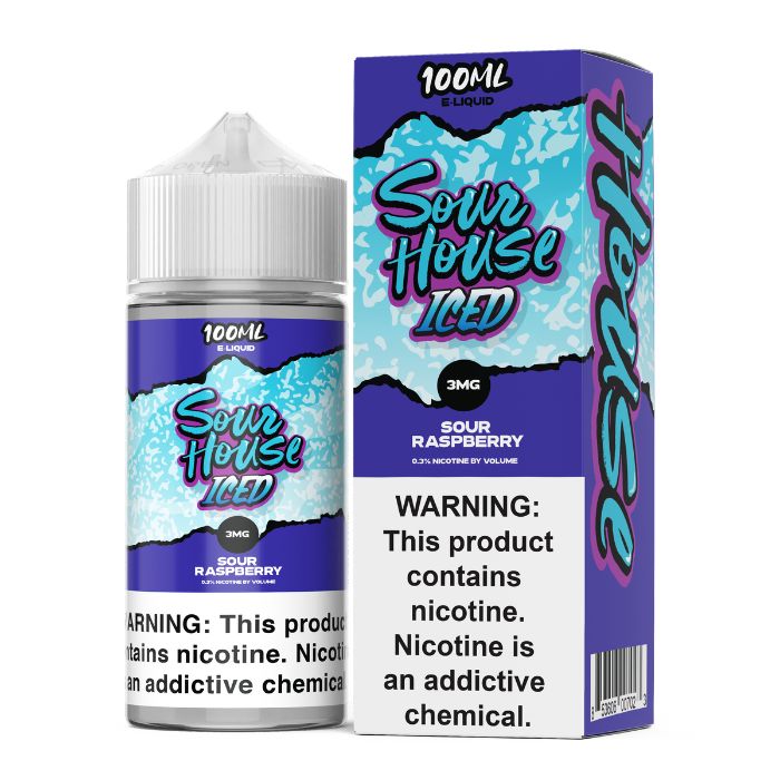 Sour Raspberry Iced E-Liquid by Sour House Iced