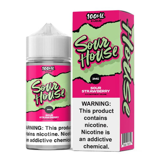 Sour Strawberry E-Liquid by Sour House