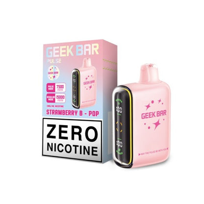 Strawberry B-Pop Geek Bar Pulse Zero Nic Flavor