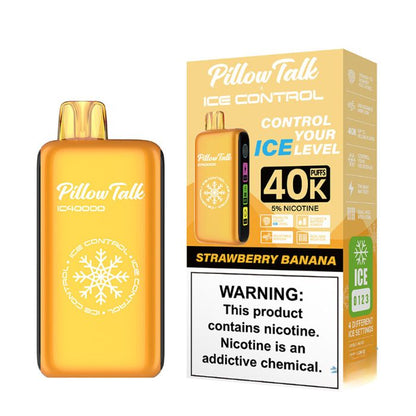 Strawberry Banana Pillow Talk Vape Ice Control IC40000