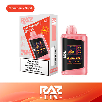 Strawberry Burst Raz Vape 25K DC25000