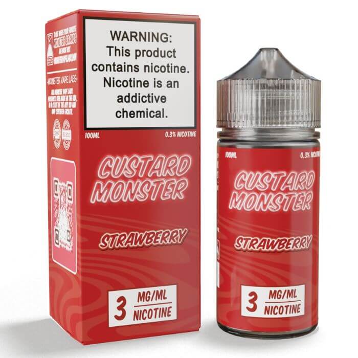 Strawberry E-Liquid by Custard Monster