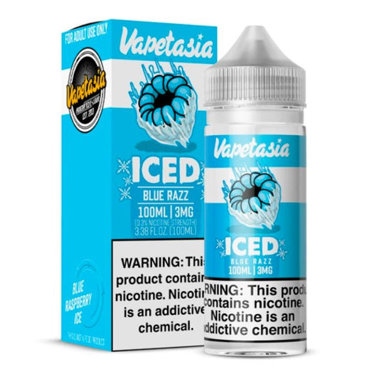 Blue Razz Iced E-Liquid by Vapetasia