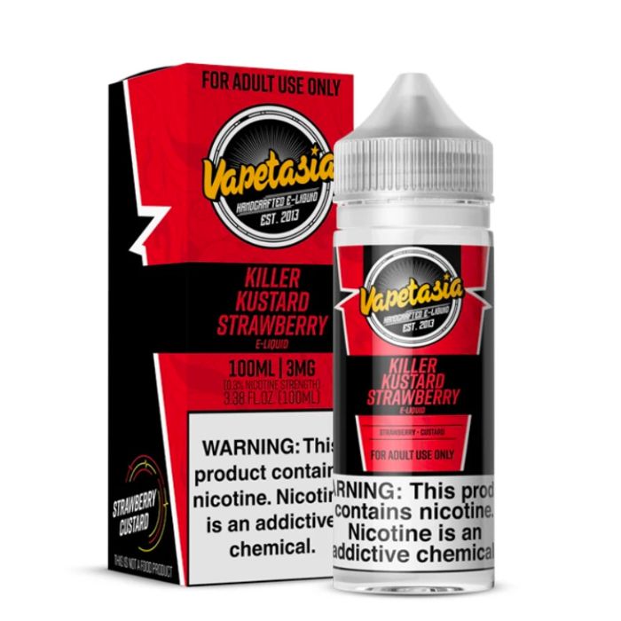 Strawberry Killer Kustard E-Liquid by Vapetasia