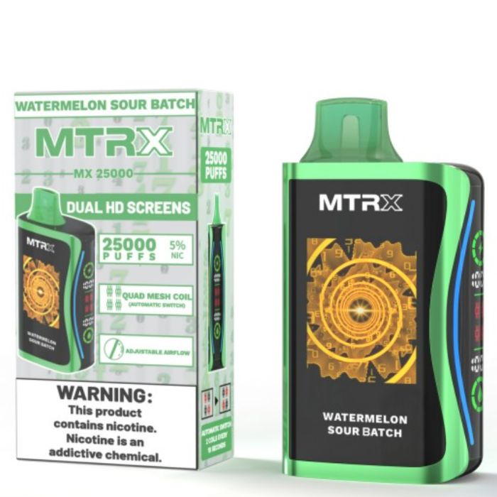 Watermelon Sour Batch MTRX MX 25000 Vape