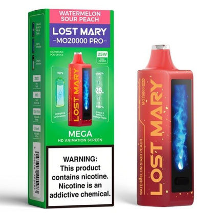 Watermelon Sour Peach Lost Mary MO20000 PRO Vape