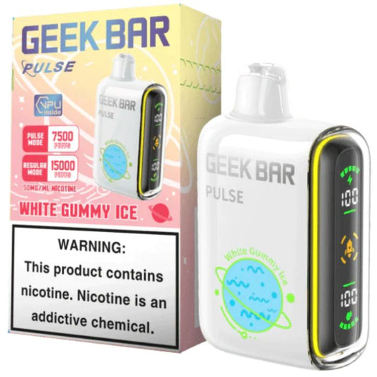 White Gummy Ice Geek Bar Pulse