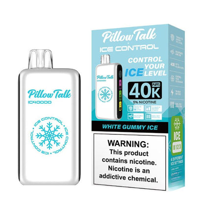 White Gummy Ice Pillow Talk Vape Ice Control IC40000