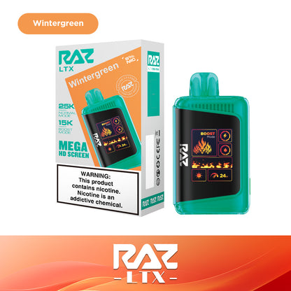 Wintergreen Raz Vape 25K DC25000