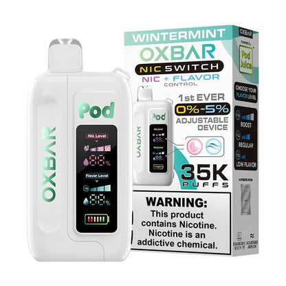 Wintermint Pod Juice X OXBAR Nic Switch 35K Flavor