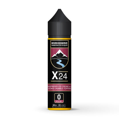 Raspberry Crumble X-24 E-Liquid by River Reserve