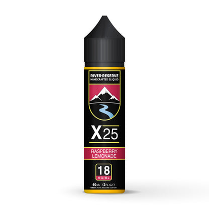 Raspberry Splash X-25 E-Liquid by River Reserve