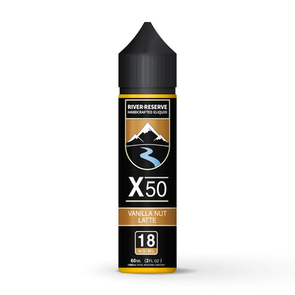 Vanilla Nut Latte X-50 E-Liquid by River Reserve