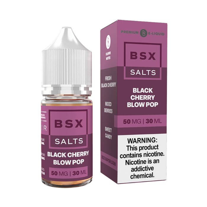 Black Cherry Blow Pop Nicotine Salt by BSX Vapor