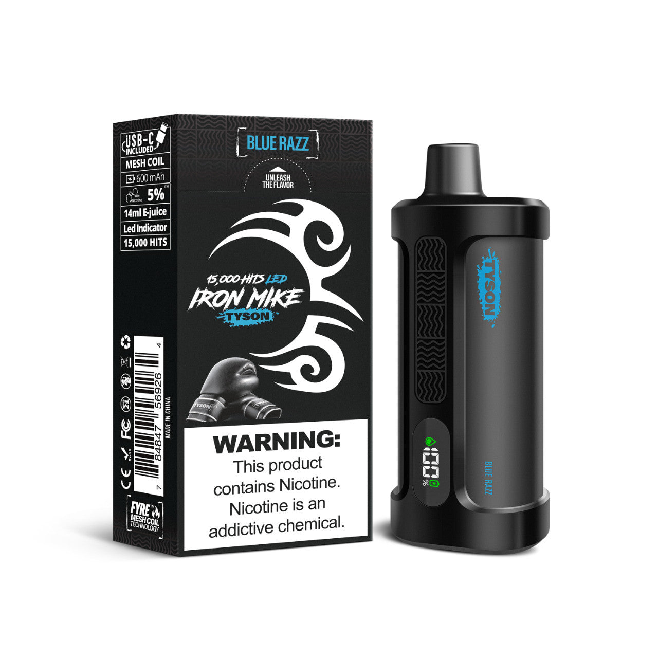 Blue Razz Iron Mike Tyson Vape