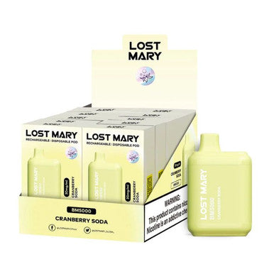 Cranberry Soda Lost Mary Vape BM5000