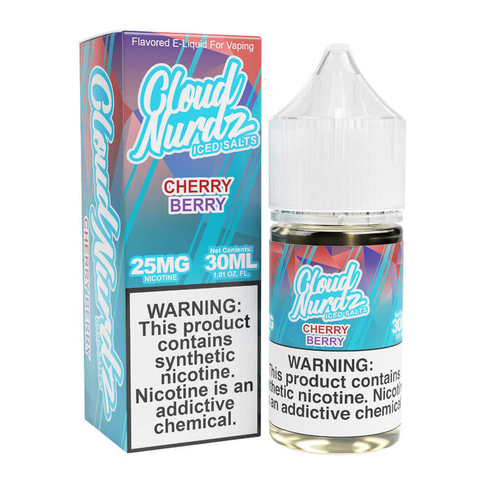 Iced Cherry Berry Synthetic Nicotine E-Liquid by Cloud Nurdz