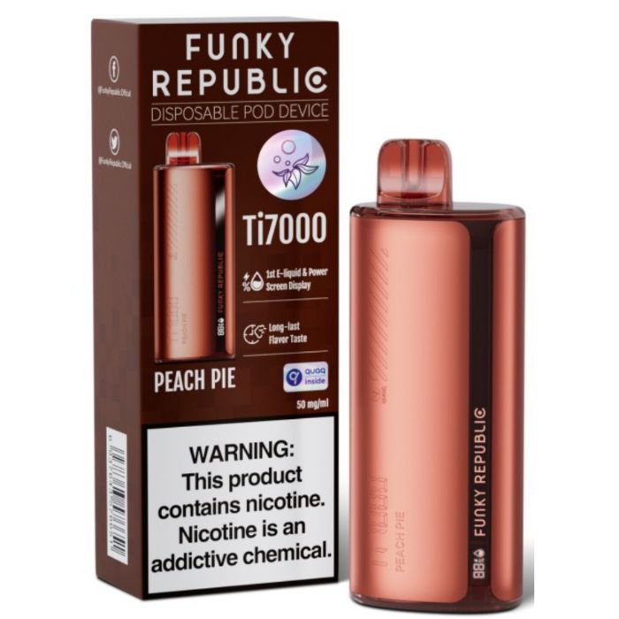 Peach Ice Funky Republic TI7000 Vape