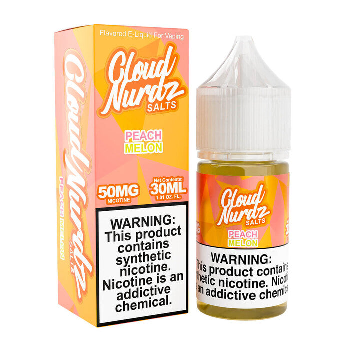 Peach Melon Synthetic Nicotine E-Liquid by Cloud Nurdz