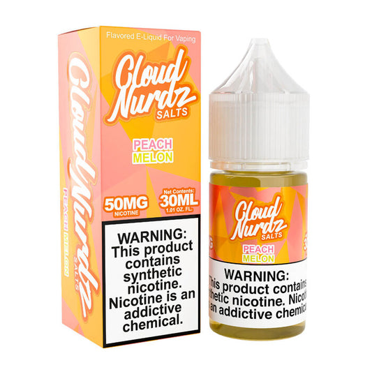 Peach Melon Synthetic Nicotine E-Liquid by Cloud Nurdz