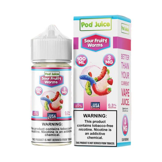 Sour Fruity Worms E-Liquid by Pod Juice