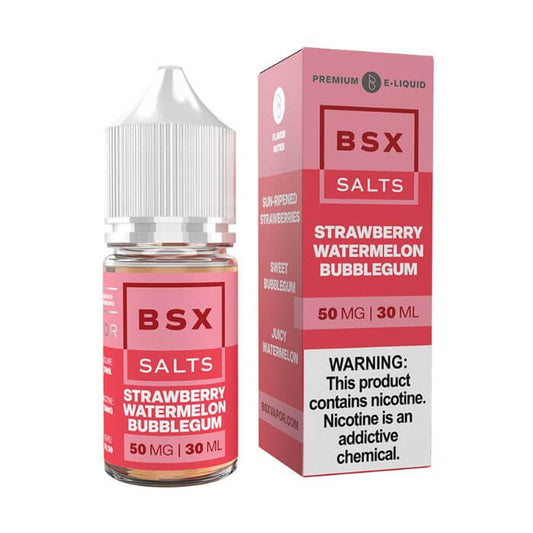 Strawberry Watermelon Bubblegum Nicotine Salt by BSX Vapor