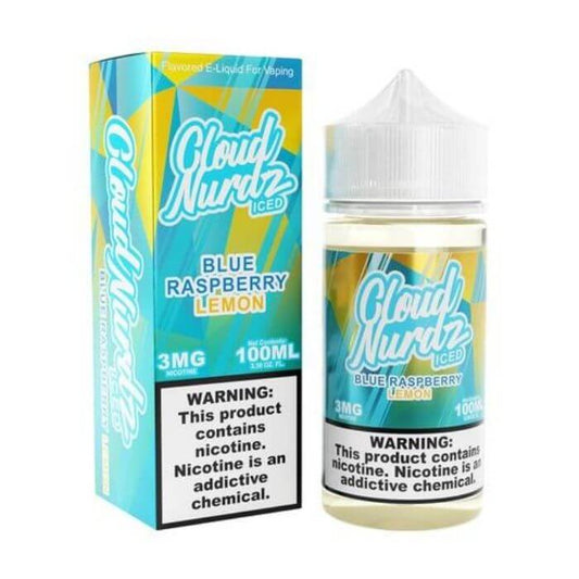 Blue Raspberry Lemon Iced E-Liquid by Cloud Nurdz